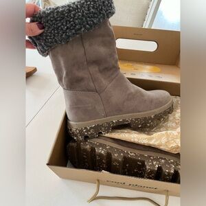 COOL PLANET BY STEVE MADDEN Rest Faux Shearling Bootie
